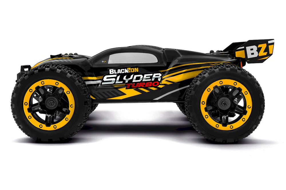 BlackZon Slyder ST Turbo 1/16 4WD RTR 2S Brushless Stadium Truck - Yellow 540219 (ONLINE ORDER ONLY)