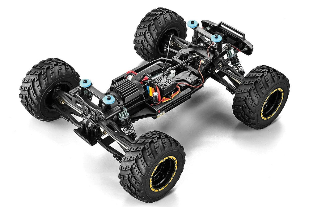 BlackZon Smyter MT Turbo 1/12 4WD RTR 3S Brushless Monster Truck - Yellow 540253 (ONLINE ORDER ONLY)