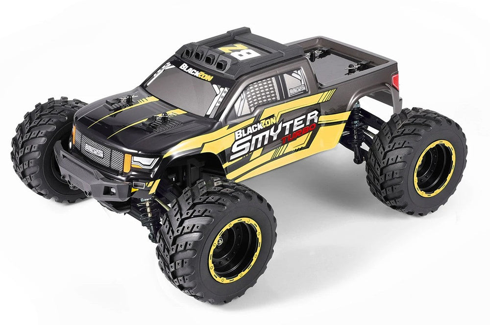 BlackZon Smyter MT Turbo 1/12 4WD RTR 3S Brushless Monster Truck - Yellow 540253 (ONLINE ORDER ONLY)