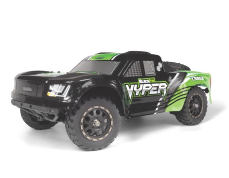 BlackZon Vyper SC 1/14 Scale 4WD Brushed Electric Short Course Truck RTR (Green) - 540273