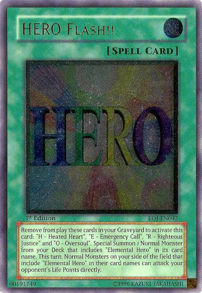 HERO Flash!! [EOJ-EN042] Ultimate Rare (ONLINE ORDER ONLY)