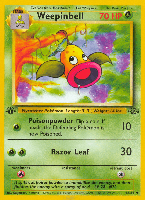 Weepinbell (48/64) [Jungle 1st Edition] (Online Only)