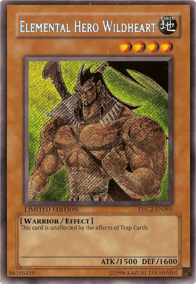 Elemental Hero Wildheart [EHC2-EN003] Secret Rare (ONLINE ORDER ONLY)
