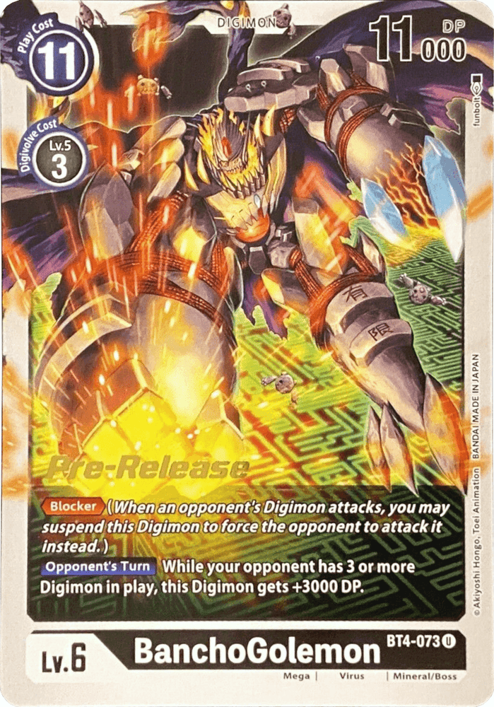 BanchoGolemon [BT4-073] [Great Legend Pre-Release Promos] (ONLINE ORDER ONLY)