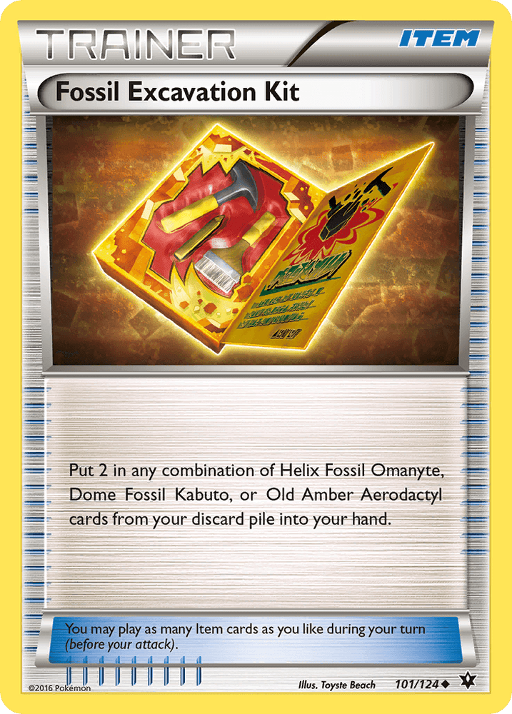 Fossil Excavation Kit (101/124) [XY: Fates Collide] (Online Only)