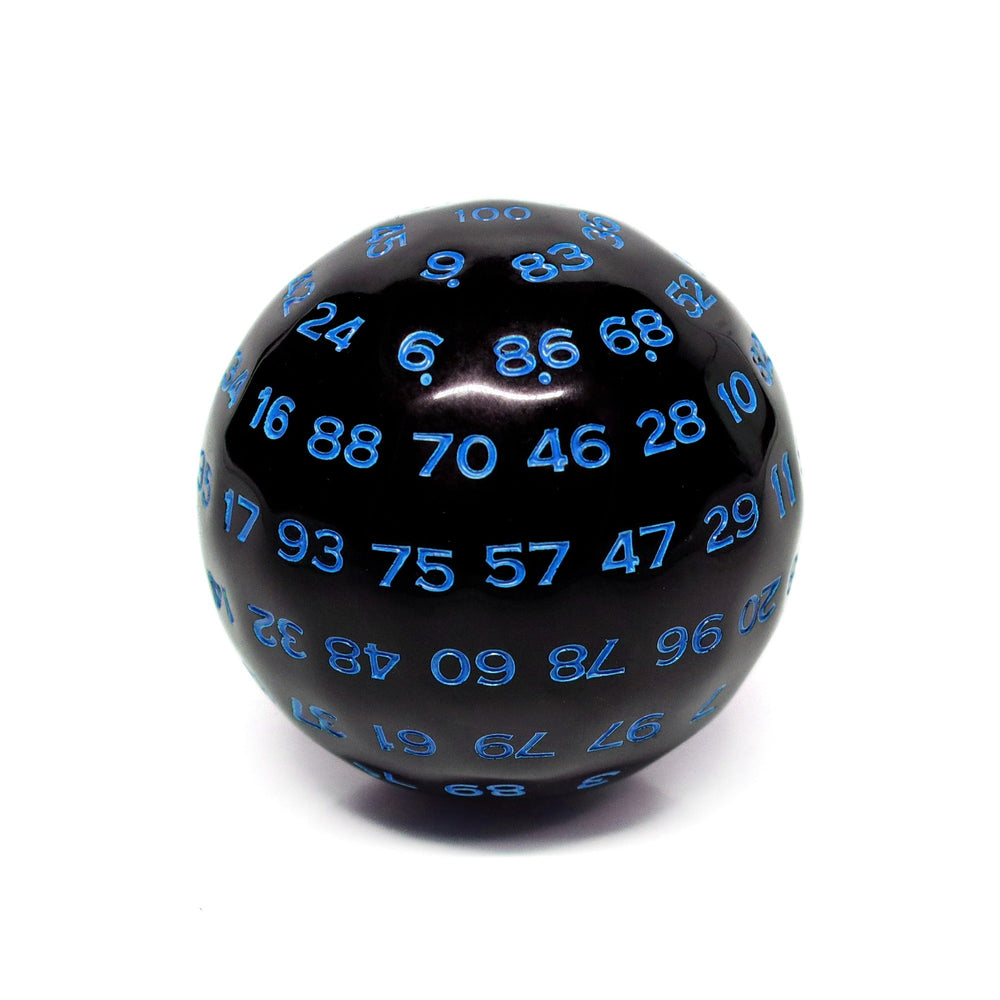 D100-Black Opaque w/Blue Numbers (Online Only)