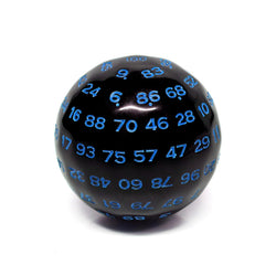 D100-Black Opaque w/Blue Numbers (Online Only)