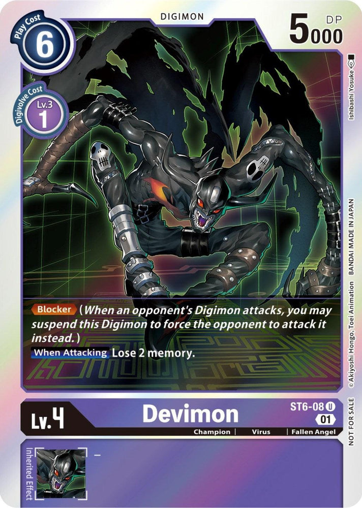 Devimon [ST6-08] (Official Tournament Pack Vol. 7) [Starter Deck: Venomous Violet] (ONLINE ORDER ONLY)