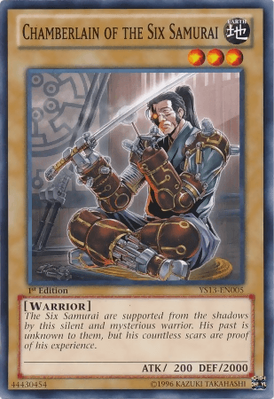 Chamberlain of the Six Samurai [YS13-EN005] Common (ONLINE ORDER ONLY)