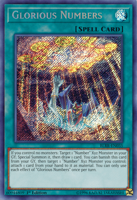 Glorious Numbers [BLRR-EN035] Secret Rare (ONLINE ORDER ONLY)