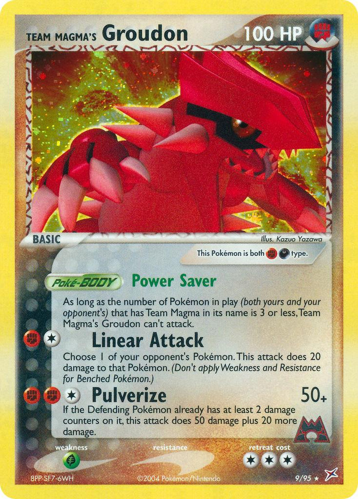 Team Magma's Groudon (9/95) (Theme Deck Exclusive) [EX: Team Magma vs Team Aqua] (Online Only)