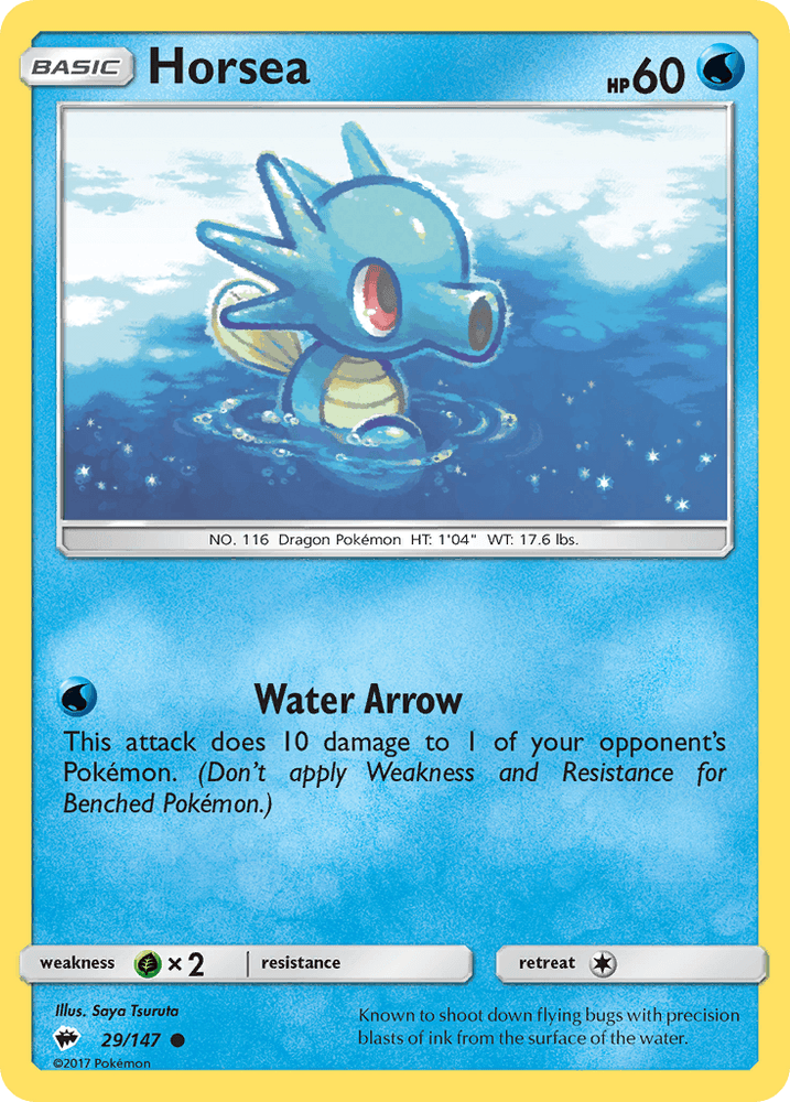 Horsea (29/147) [Sun & Moon: Burning Shadows] (Online Only)