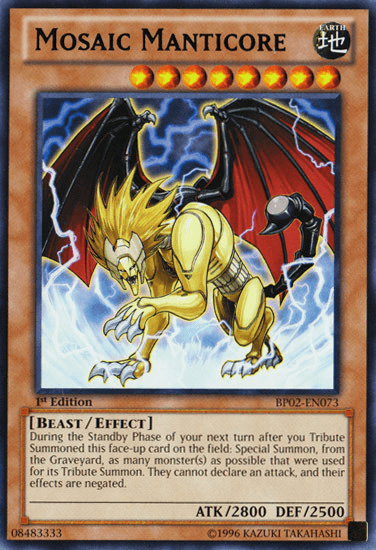 Mosaic Manticore [BP02-EN073] Mosaic Rare (ONLINE ORDER ONLY)