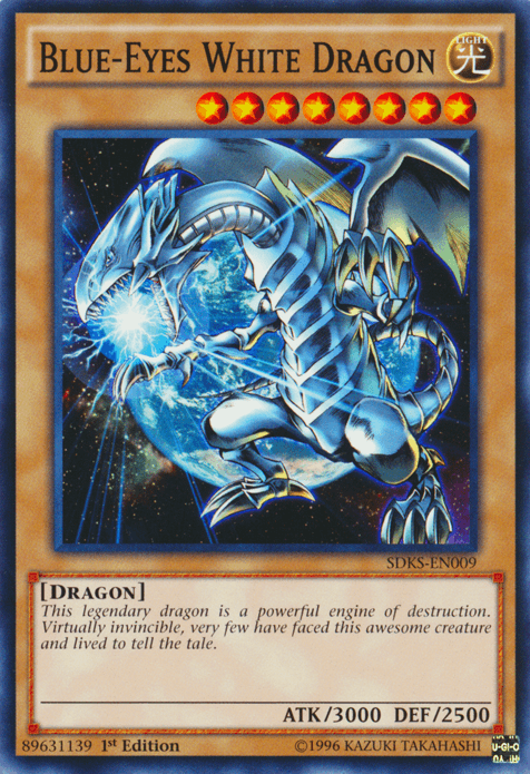 Blue-Eyes White Dragon [SDKS-EN009] Common (ONLINE ORDER ONLY)