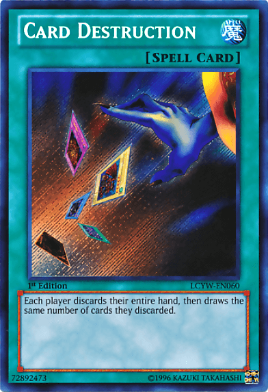 Card Destruction [LCYW-EN060] Secret Rare (ONLINE ORDER ONLY)