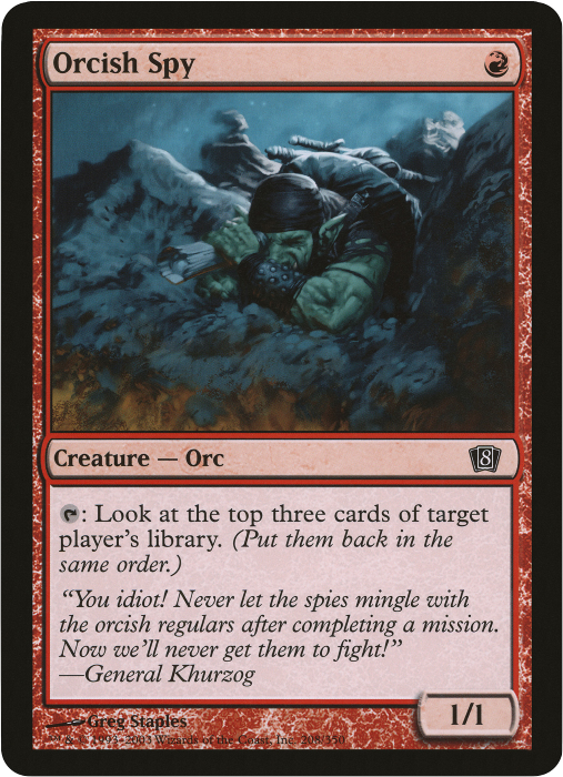 Orcish Spy (Oversized) [Eighth Edition Box Topper]