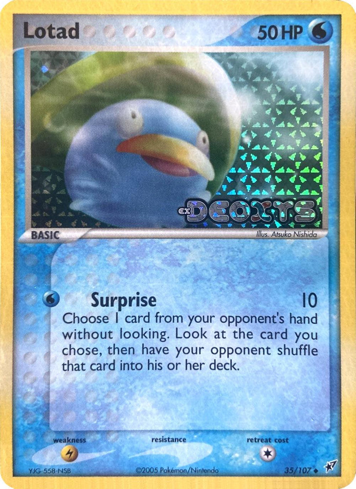 Lotad (35/107) (Stamped) [EX: Deoxys] (Online Only)