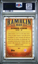 Graded 2023 Topps Bowman U Chrome Quinshon Judkins #RM10 Ramblin Man Rookie RC Football Card PSA 10 Gem Mint (ONLINE ORDER ONLY)