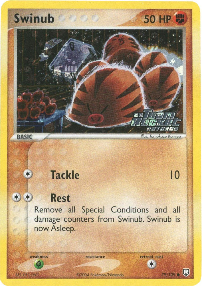 Swinub (79/109) (Stamped) [EX: Team Rocket Returns] (Online Only)