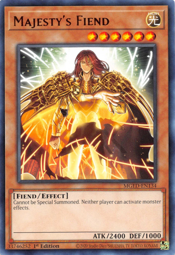 Majesty's Fiend [MGED-EN134] Rare (ONLINE ORDER ONLY)