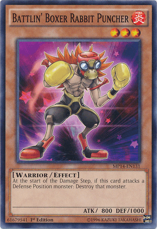 Battlin' Boxer Rabbit Puncher [MP14-EN131] Common (ONLINE ORDER ONLY)