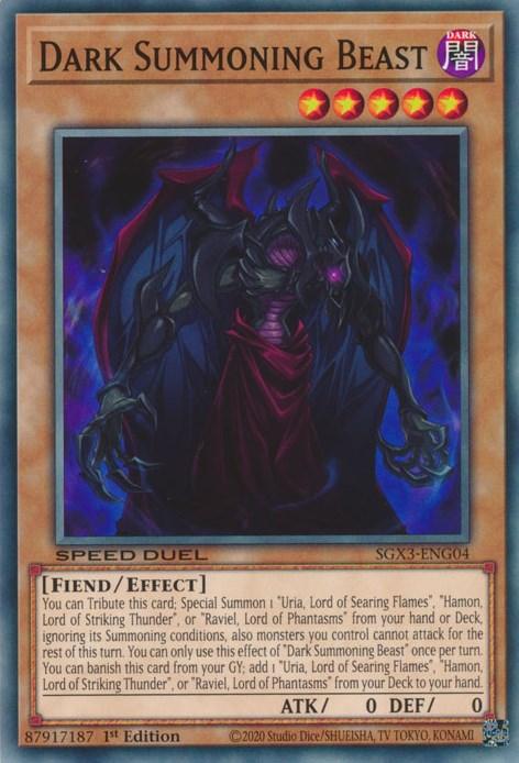Dark Summoning Beast [SGX3-ENG04] Common (ONLINE ORDER ONLY)