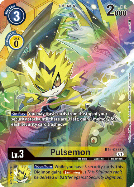 Pulsemon [BT6-033] (Alternate Art) [Double Diamond] (ONLINE ORDER ONLY)
