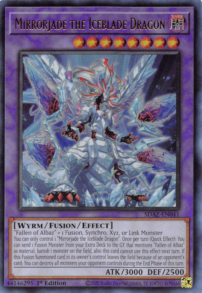 Mirrorjade the Iceblade Dragon [SDAZ-EN041] Ultra Rare (ONLINE ORDER ONLY)