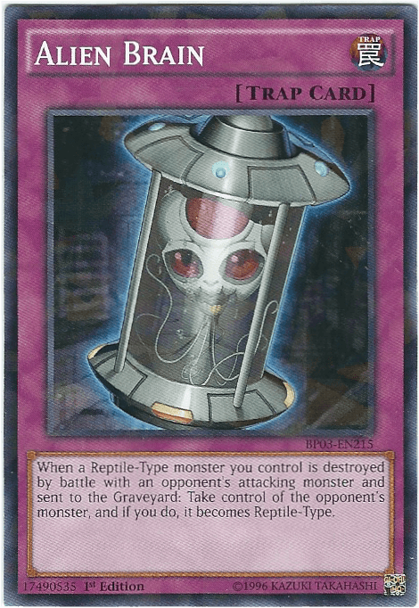 Alien Brain [BP03-EN215] Shatterfoil Rare (ONLINE ORDER ONLY)