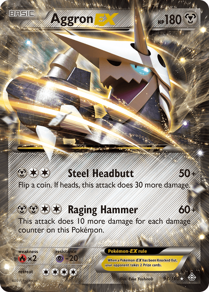 Aggron EX (93/160) [XY: Primal Clash] (Online Only)