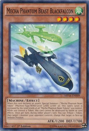 Mecha Phantom Beast Blackfalcon [MP14-EN009] Common (ONLINE ORDER ONLY)