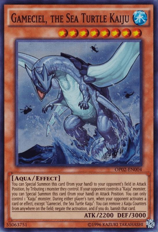 Gameciel, the Sea Turtle Kaiju [OP02-EN004] Super Rare (ONLINE ORDER ONLY)