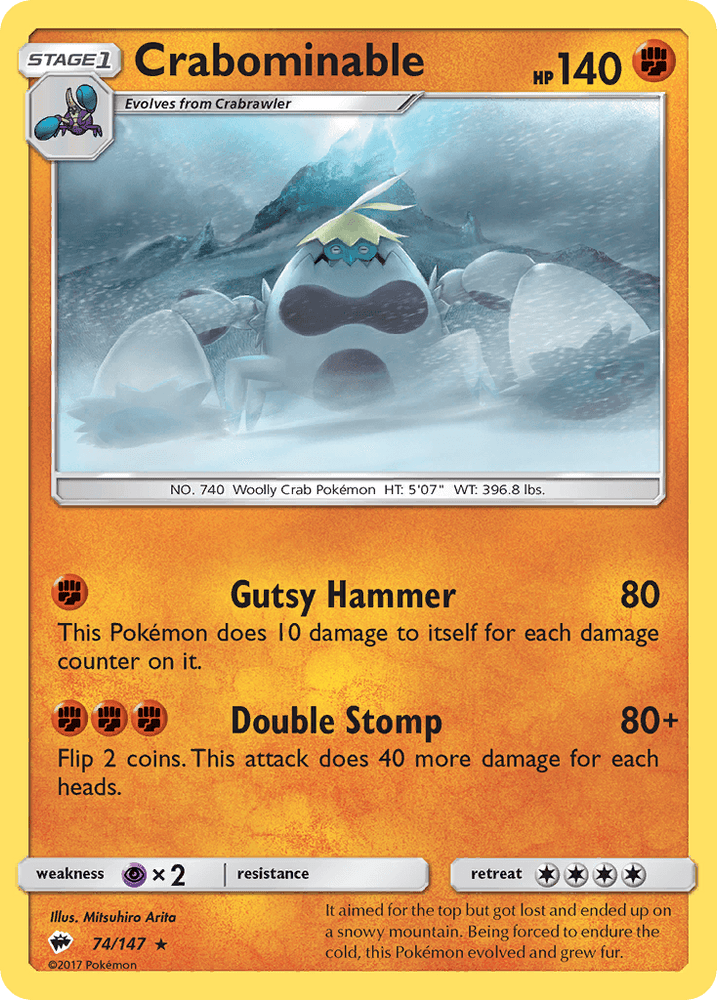Crabominable (74/147) [Sun & Moon: Burning Shadows] (Online Only)