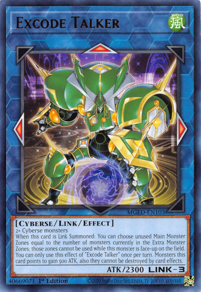 Excode Talker [MGED-EN103] Rare (ONLINE ORDER ONLY)