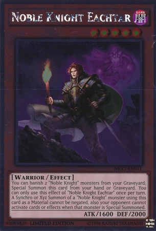 Noble Knight Eachtar [NKRT-EN011] Platinum Rare (ONLINE ORDER ONLY)