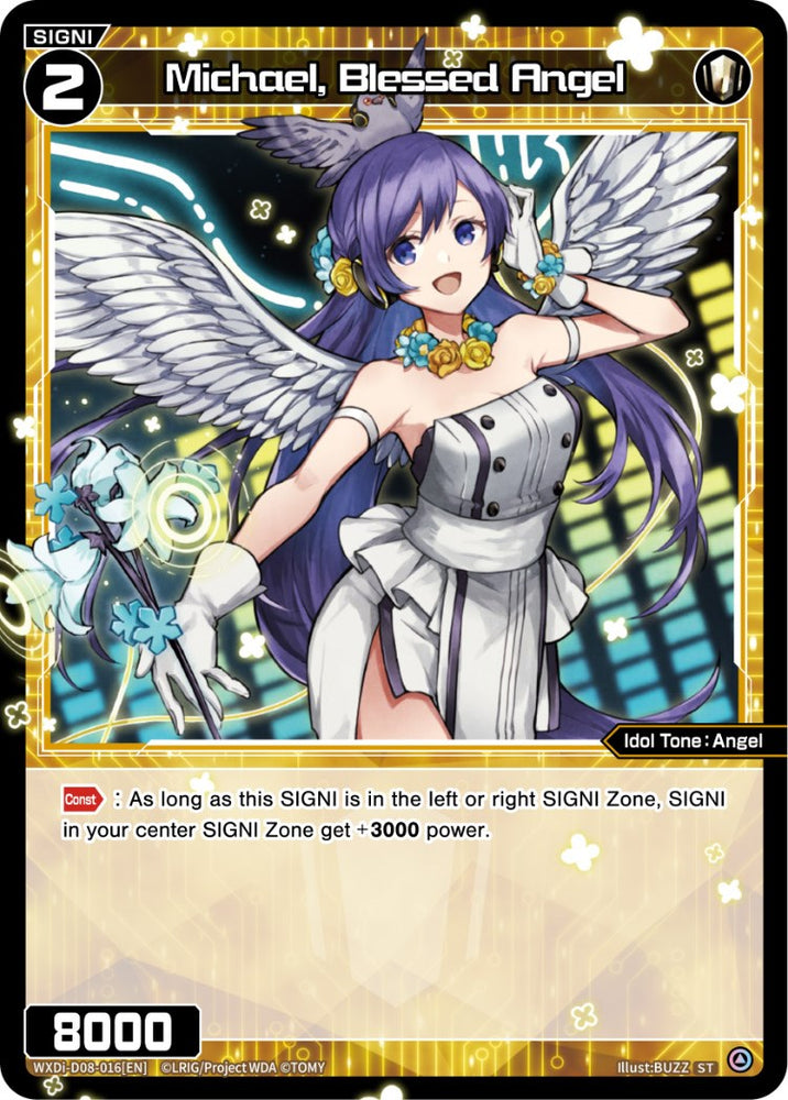 Michael, Blessed Angel (WXDi-D08-016[EN]) [Diva Debut Deck D08: White Hope]
