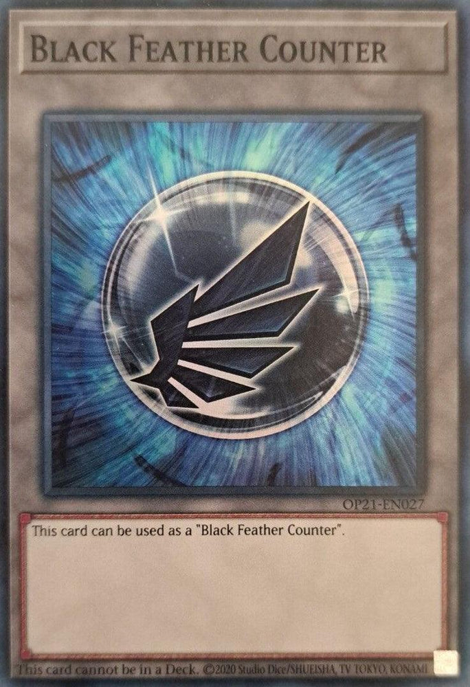 Black Feather Counter [OP21-EN027] Super Rare (ONLINE ORDER ONLY)