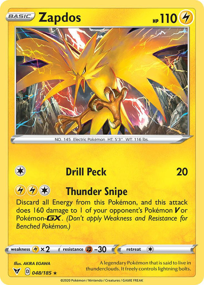 Zapdos (048/185) [Sword & Shield: Vivid Voltage] (Online Only)