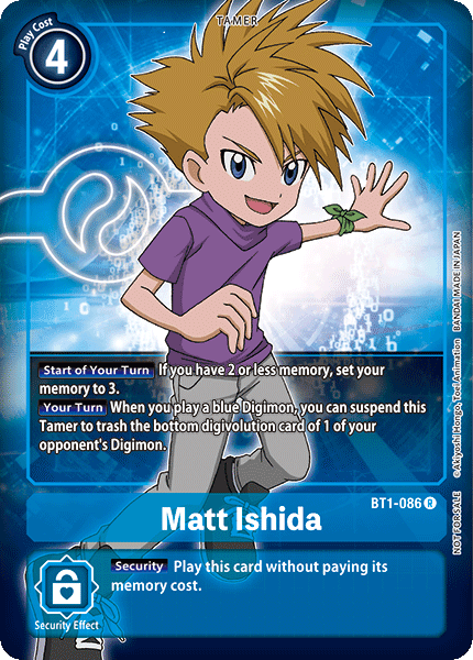 Matt Ishida [BT1-086] (Buy-A-Box Promo) [Release Special Booster Ver.1.0 Promos] (ONLINE ORDER ONLY)