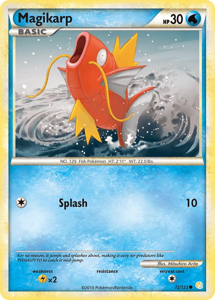 Magikarp (72/123) [HeartGold & SoulSilver: Base Set] (Online Only)