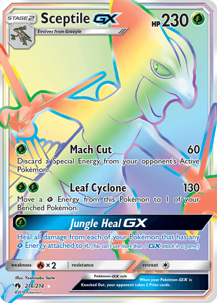 Sceptile GX (216/214) [Sun & Moon: Lost Thunder] (Online Only)