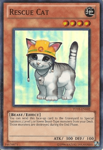 Rescue Cat [TU03-EN002] Super Rare (ONLINE ORDER ONLY)