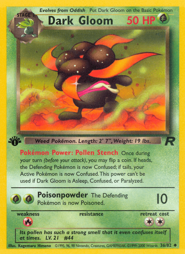 Dark Gloom (36/82) [Team Rocket 1st Edition] (Online Only)