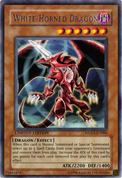 White-Horned Dragon [MDP2-EN006] Rare (ONLINE ORDER ONLY)