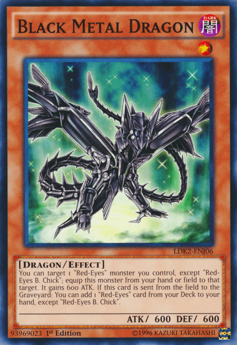 Black Metal Dragon [LDK2-ENJ06] Common (ONLINE ORDER ONLY)