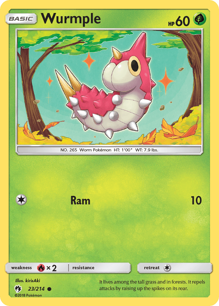 Wurmple (23/214) [Sun & Moon: Lost Thunder] (Online Only)