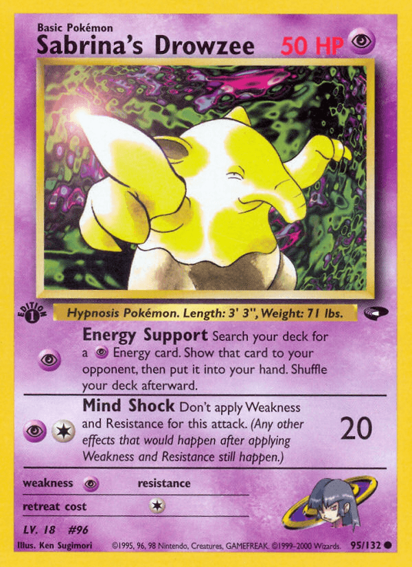 Sabrina's Drowzee (95/132) [Gym Challenge 1st Edition] (Online Only)