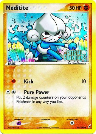 Meditite (56/100) (Stamped) [EX: Crystal Guardians] (Online Only)