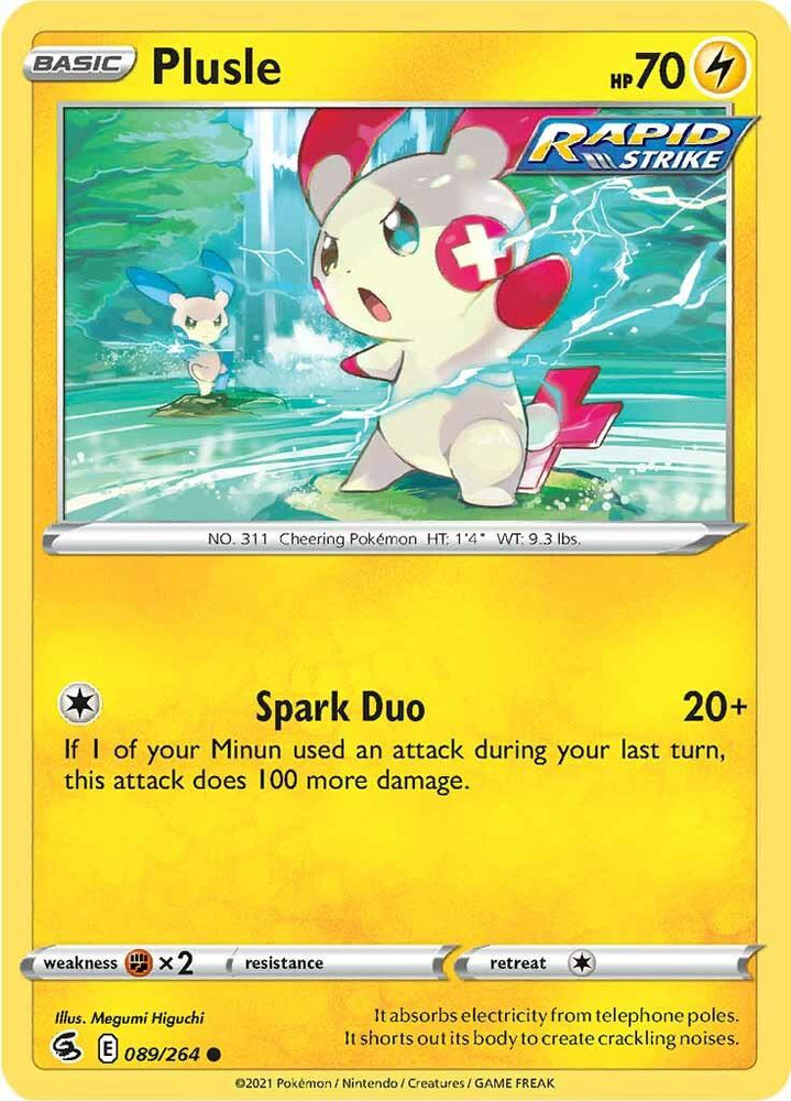 Plusle (089/264) [Sword & Shield: Fusion Strike] (Online Only)
