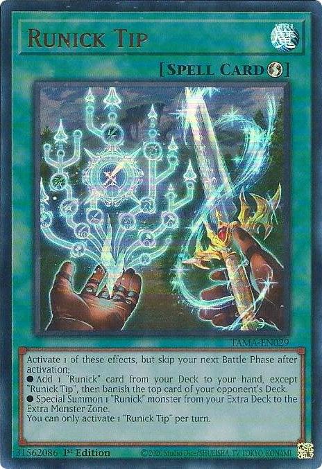 Runick Tip [TAMA-EN029] Ultra Rare (ONLINE ORDER ONLY)